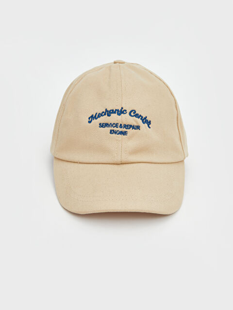 LCW ECO Yazı Nakışlı Erkek Kep Şapka - S5LH83Z8-SGG