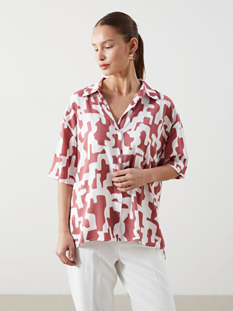 LCWAIKIKI Classic Desenli Kadın Gömlek - S5LH93Z8-LR8