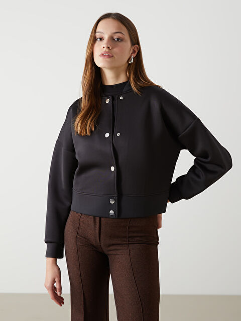 LCW Modest Oversize Kadın Kolej Ceket - S5LH96Z8-CVL