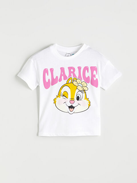 LCW Kids Crew Neck Clarice Printed Girls' T-Shirt - S5LI01Z1-R9J