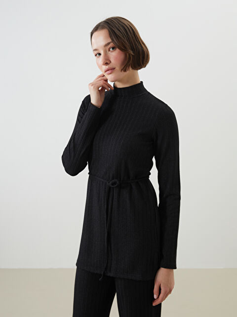 LCWAIKIKI Classic Dik Yaka Dokulu Kadın Tunik - S5LI19Z8-CVL