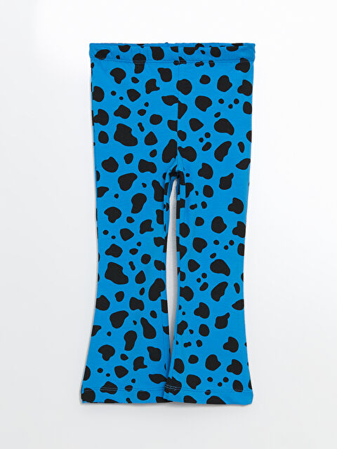 LCW ECO Beli Lastikli İspanyol Paça Kız Çocuk Tayt - S5LI24Z1-LQN