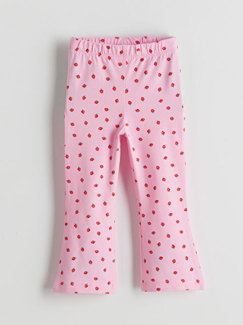 LCW ECO Beli Lastikli İspanyol Paça Kız Çocuk Tayt - S5LI24Z1-LSZ