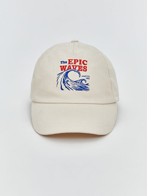LCW ECO Yazı Baskılı Erkek Kep Şapka - S5LI68Z8-Z4R