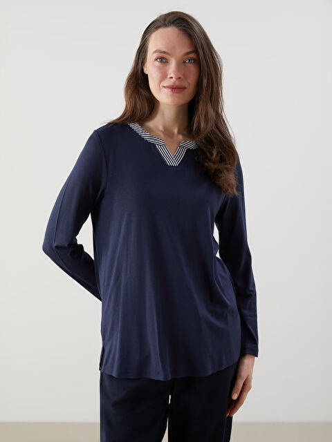 LCW Grace Kaçık Yaka Kadın Bluz - S5LI77Z8-E1J