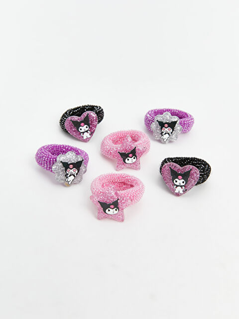 LCW ACCESSORIES Kuromi Baskılı Kız Çocuk Lastik Toka Seti - W58858Z4-M0T