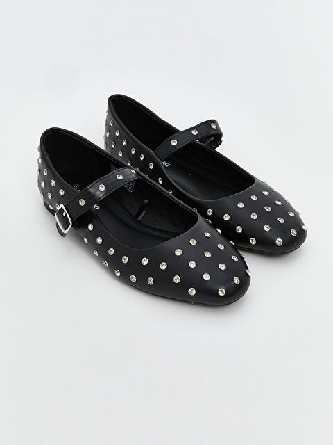 LCW STEPS Rhinestone Embellished Women's Ballet Flats - S5LK75Z8-HUC