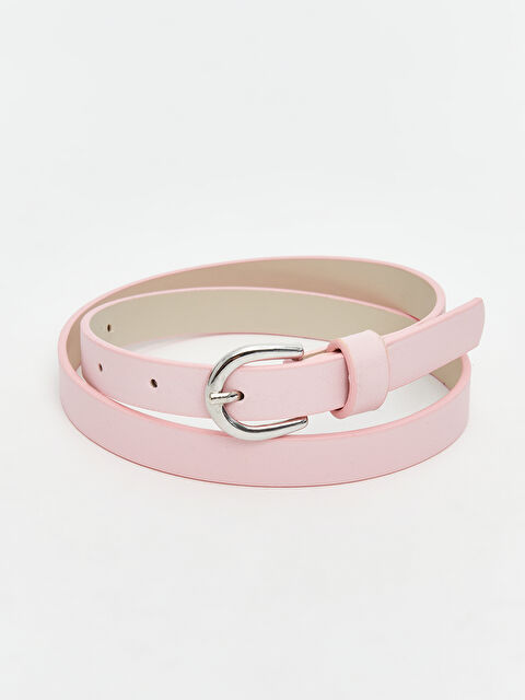 Once Deri Görünümlü Kız Çocuk Kemer - S5LL26Z4-R6V