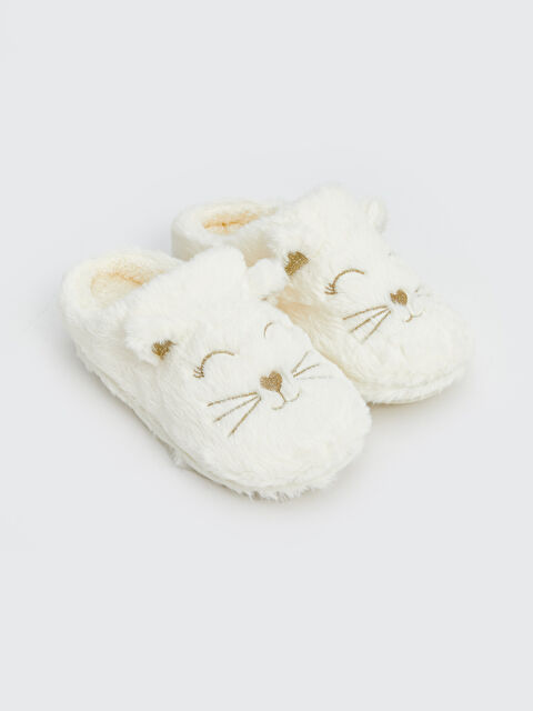 LCW STEPS Tavşan Figürlü Kız Çocuk Pelüş Ev Terliği - S5LL34Z4-FDU