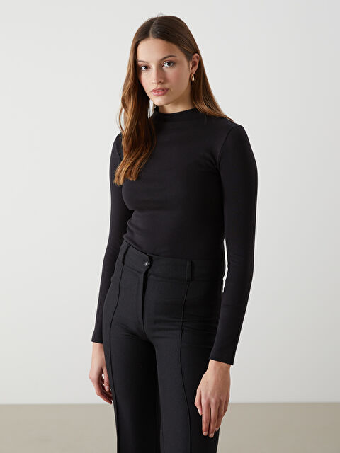 LCW Modest Dik Yaka Kadın Body - S5LL90Z8-CVL