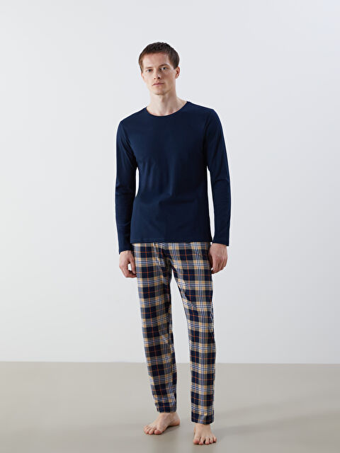 LC WAIKIKI Standart Kalıp Ekose Erkek Pijama Alt - S5LL97Z8-LQB