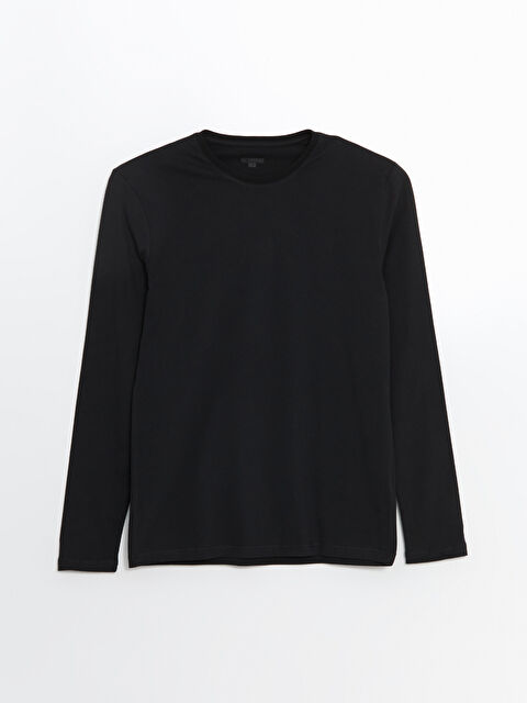 LC WAIKIKI Bisiklet Yaka Uzun Kollu Erkek Pijama Üst - S5LM08Z8-CVL