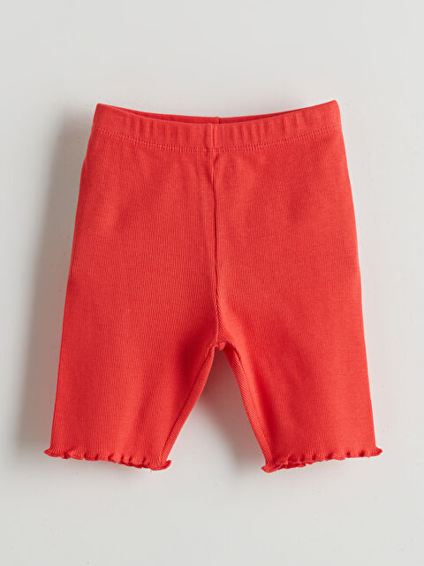 LCW Kids Kız Çocuk Fitilli Kısa Tayt