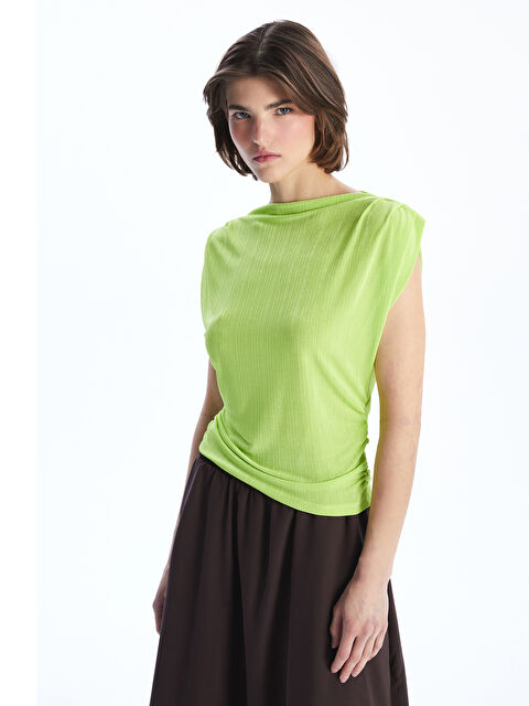 LCWAIKIKI Classic Funnel Neck Textured Women's Body - S5LN24Z8-FVH