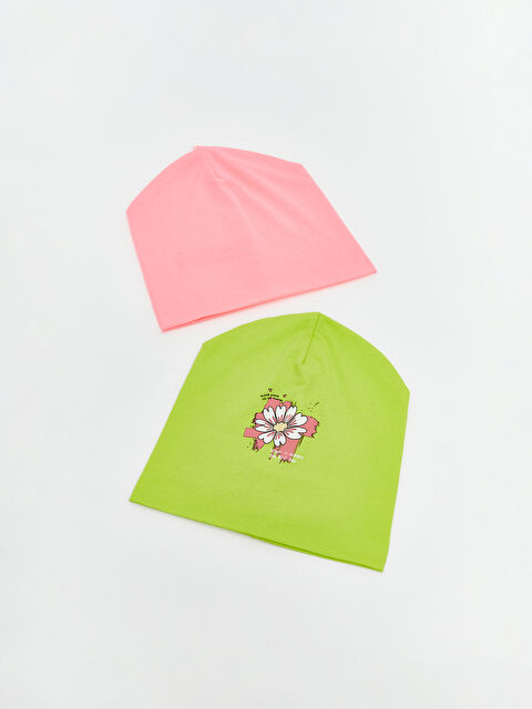 LCW Kids Baskılı Kız Bebek Bere 2'li - S5LN38Z1-DXW