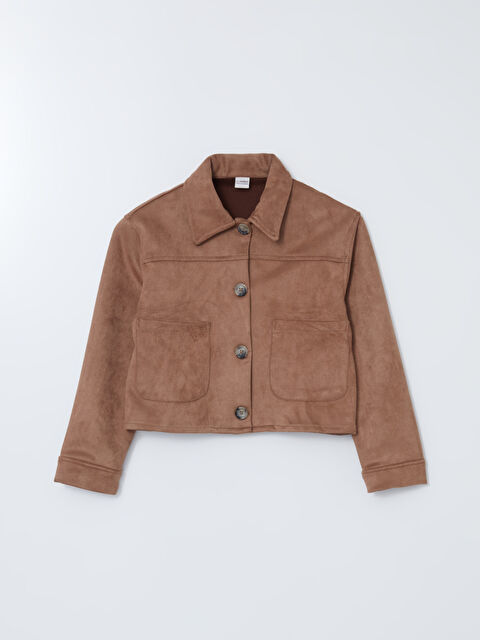 LCW Kids Kız Çocuk Süet Ceket - S5LN87Z4-M3T