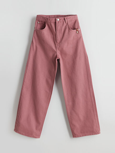 LCW Kids Beli Ayarlanabilir Lastikli Kız Çocuk Pantolon - S5LN88Z4-ZAY