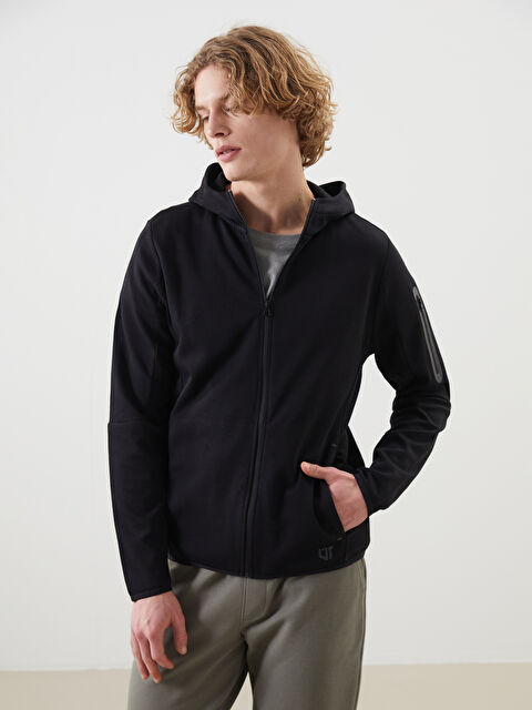 XSIDE ACTIVE Kapüşonlu Uzun Kollu Erkek Fermuarlı Sweatshirt - S5LO03Z8-CVL