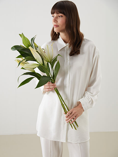 LCW Modest Oversize Kadın Gömlek Tunik - S5LO41Z8-EEW