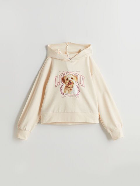 LCW Kids كنزة رياضية مزودة بغطاء رأس للبنات - S5LP23Z4-FRC