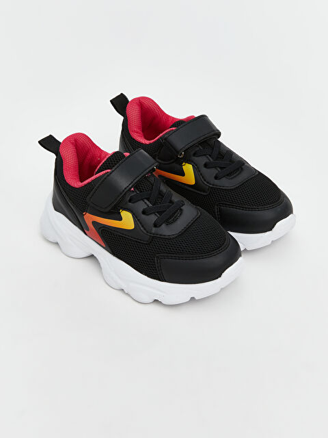 LCW STEPS سنيكرز للبنات بلوك الألوان بأربطة وجزمة بشريط لاصق - S5LP25Z4-RQL