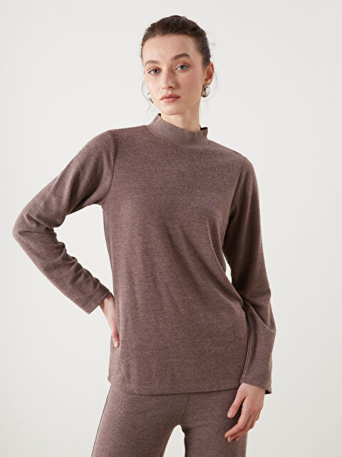 LCWAIKIKI Classic Dik Yaka Kadın Tişört - S5LP47Z8-JTW