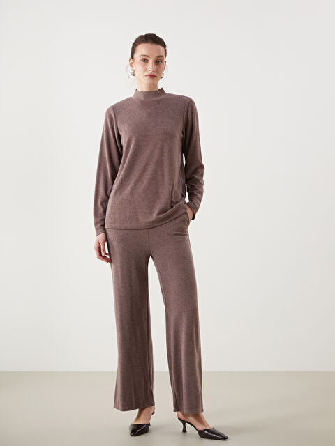 LCWAIKIKI Classic Beli Lastikli Geniş Paça Kadın Pantolon - S5LP48Z8-JTW