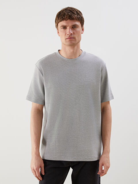 LCWAIKIKI Classic Bisiklet Yaka Erkek Tişört - S5LP52Z8-LEG