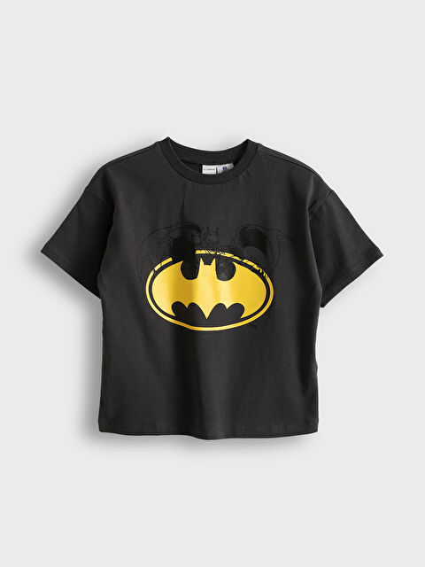 LCW baby Crew Neck Short Sleeve Superman Printed Baby Boys' T-Shirt - S5LP56Z1-HEF