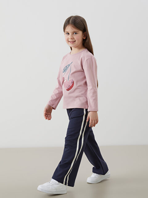 LCW Kids Beli Lastikli Kız Çocuk Eşofman Alt - S5LQ33Z1-R49