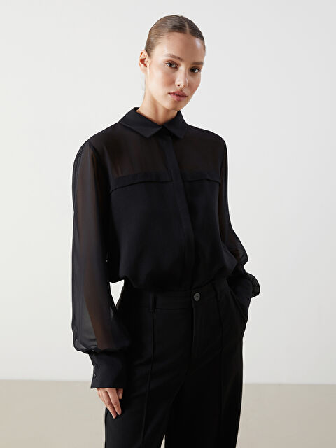 LCWAIKIKI Classic Loose Fit Kadın Gömlek - S5LQ42Z8-CVL