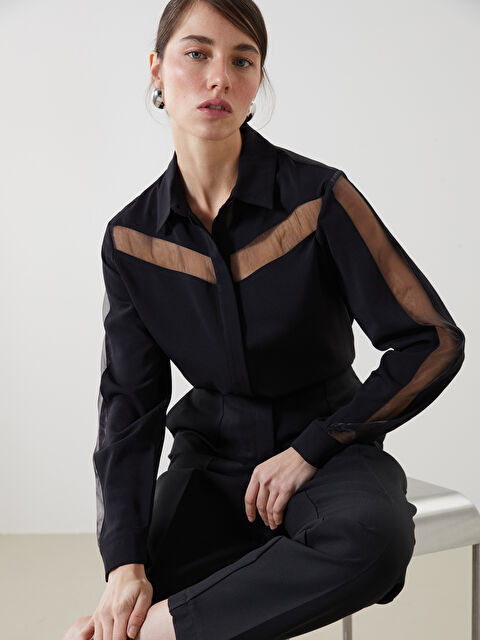 LCWAIKIKI Classic Loose Fit Kadın Gömlek - S5LQ49Z8-CVL