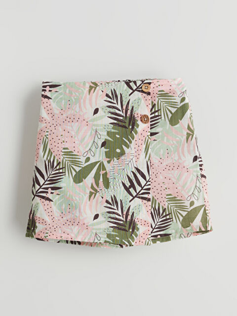 LCW ECO Beli Lastikli Kız Çocuk Şort Etek - S5LQ88Z4-LRR