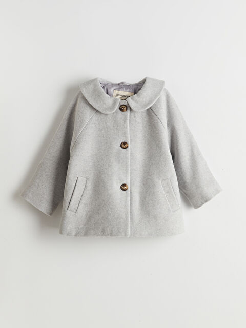 LCW Kids Bebe Yaka Kaşe Kız Çocuk Mont - S5LR08Z1-CT3