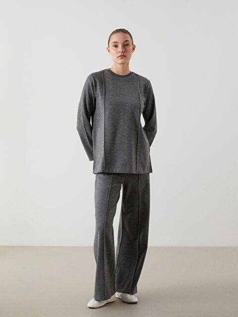 LCW Modest Beli Lastikli Geniş Paça Kadın Pantolon - S5LR27Z8-CWN