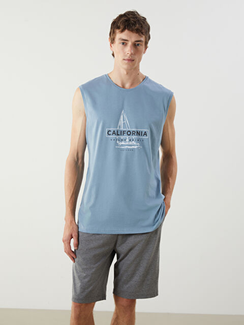 LC WAIKIKI Standart Kalıp Erkek Şortlu Pijama Takımı - S5LS37Z8-R0V