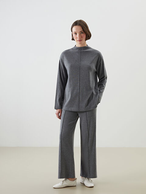 LCWAIKIKI Classic Beli Lastikli Geniş Paça Kadın Eşofman Altı - S5LU56Z8-D3A