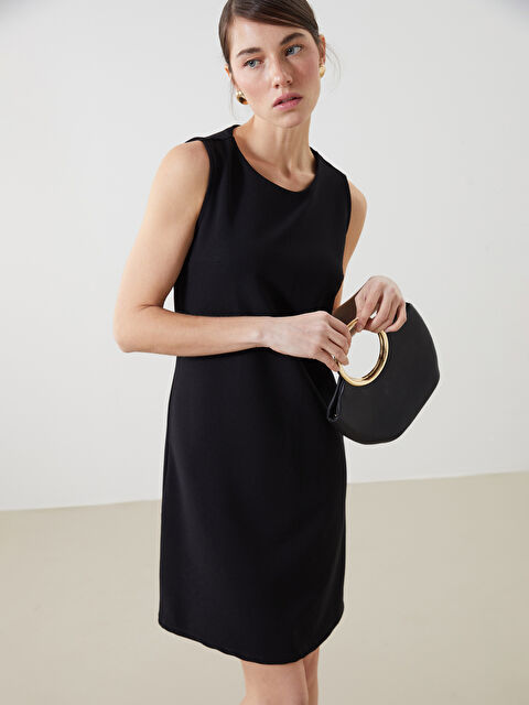 LCWAIKIKI Classic Bisiklet Yaka A Kesim Elbise - S5LU57Z8-CVL