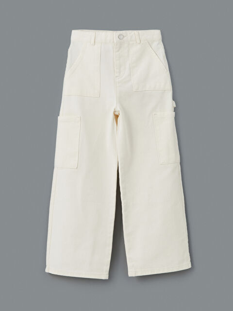 LCW Kids Wideleg Kız Çocuk Jean Pantolon - S5LV08Z4-FDH