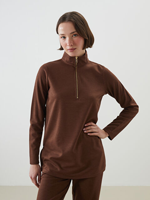 LCWAIKIKI Classic Dik Yaka Kadın Tunik - S5LV52Z8-HJZ