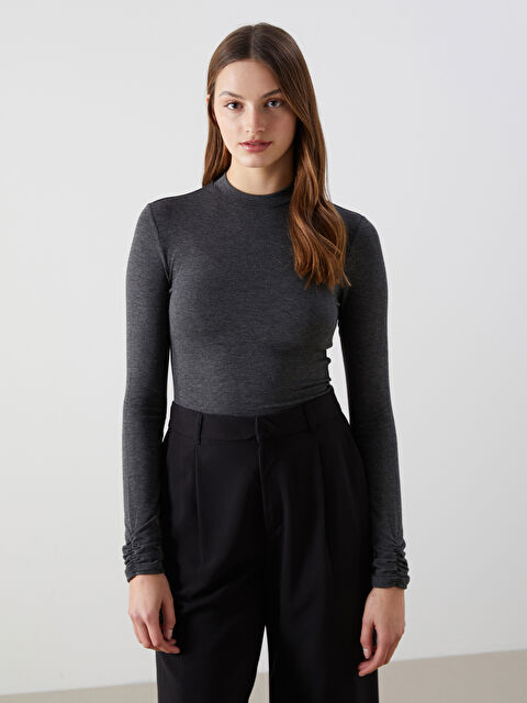 LCW Vision Dik Yaka Kadın Body - S5LV76Z8-L8N