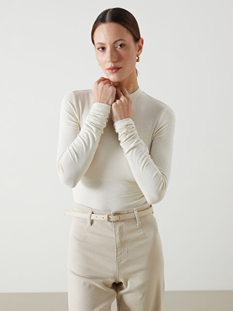 LCW Vision Dik Yaka Kadın Body - S5LV76Z8-R9J