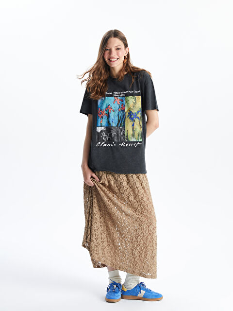 XSIDE Beli Lastikli Dantelli Etek - S5LY12Z8-DFV