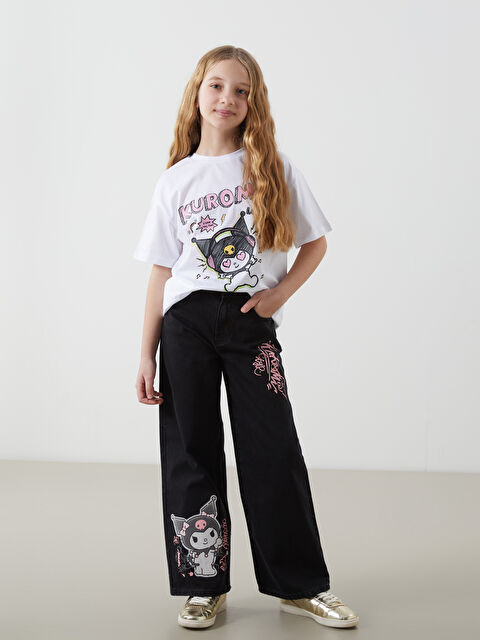 LCW Kids Wideleg Kız Çocuk Jean Pantolon - S5LY45Z4-326