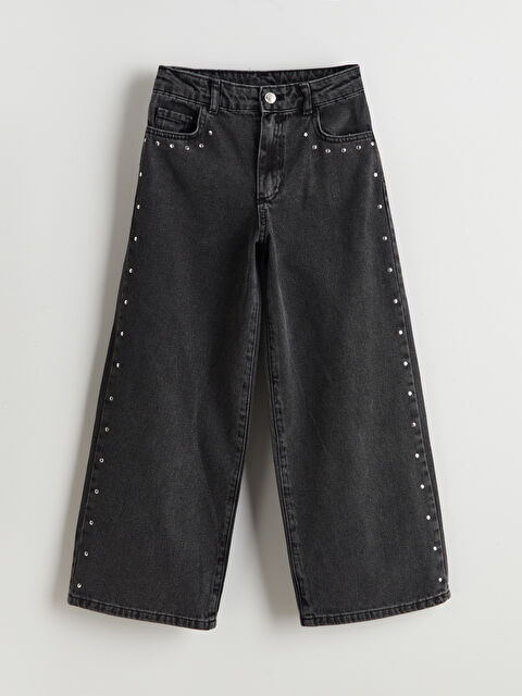 LCW Kids Wideleg Kız Çocuk Jean Pantolon - S5LY48Z4-SHP