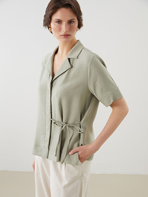 LCWAIKIKI Classic Dokulu Kadın Gömlek - S5LY64Z8-CX0