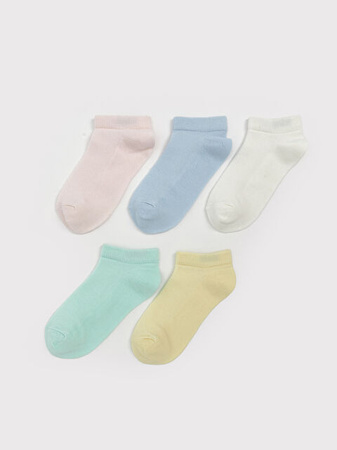 LCW Kids Basic Kız Çocuk Patik Çorap 5'li - S5M026Z4-FSA