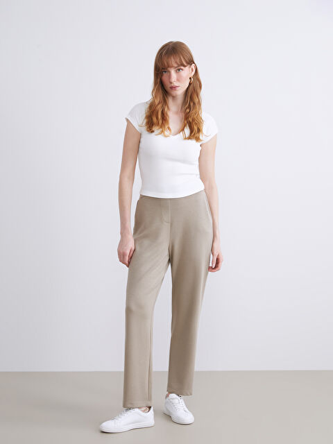 LCW ECO Beli Lastikli Kadın Pantolon