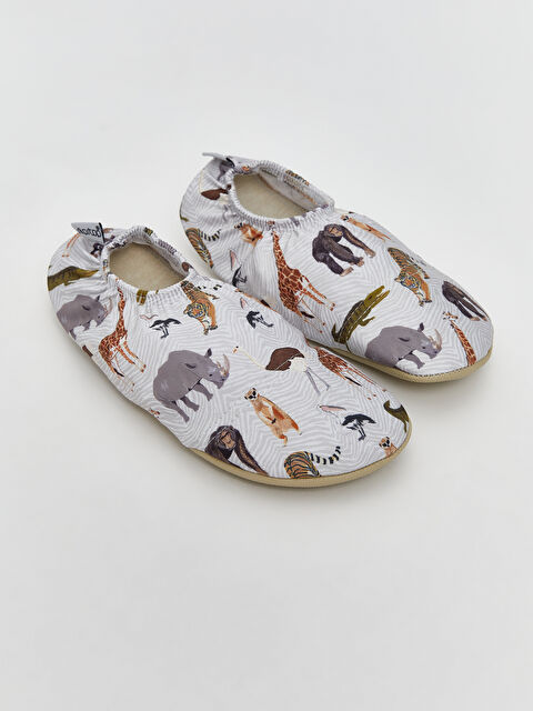 SLIPSTOP Hayvan Baskılı Kız Çocuk Deniz Ayakkabısı - S5M206Z4-VKK