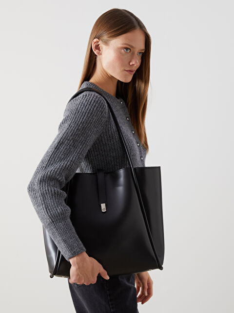 LCW ACCESSORIES Deri Görünümlü Kadın Kol Çantası - S5M234Z8-RQL